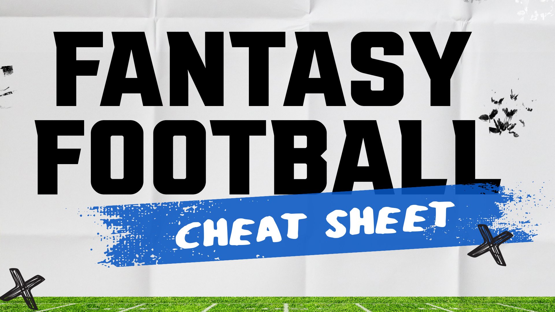 free customized fantasy football draft cheat sheets